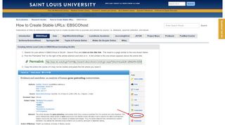 
                            2. EBSCOhost - Research Guides - Saint Louis University - Ebscohost Login Slu