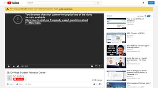 
                            8. EBSCOHost: Student Research Center - YouTube - Ebscohost Student Research Center Portal