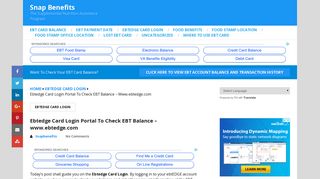 
                            5. Ebtedge Card Login Portal To Check EBT Balance - www.ebtedge.com - Www Ebtedge Com Portal Login