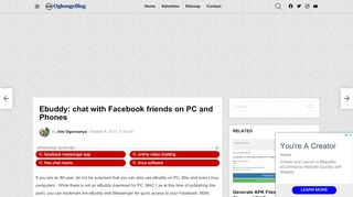 Ebuddy: chat with Facebook friends on PC and Phones ... - Ebuddy Portal Facebook