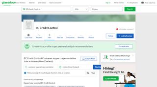 
EC Credit Control Customer support representative Jobs in Moteo ...  
