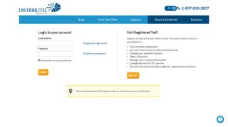 eCare : Registration - Distributel - Warid Ecare Portal Page