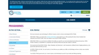 
                            8. ECDL Profile - ICDL - International Computer Driving Licence - Ecdl Portal Page