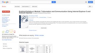 
                            13. Ecdl/Icdl Syllabus 4 Module 7 Information and Communication ... - Ecdl Portal Page