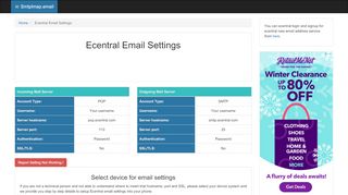 
                            9. Ecentral Email Settings | ecentral.com SMTP, IMAP & POP ...