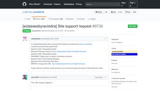 
                            2. [eclassesbyravindra] Site support request · Issue #9735 · ytdl ... - Eclasses By Ravindra Login Index