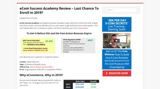 
                            4. eCom Success Academy Review - Last Chance To Enroll in ...