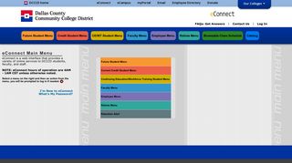 
                            3. eConnect Menu - Dallas County Community College Blackboard Portal