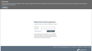 
                            4. eConveyancer login - 科研成果 - Econveyancer Portal