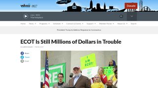 
                            8. ECOT Is Still Millions of Dollars in Trouble | WKSU - Ecot Connect Portal