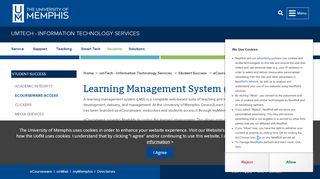 
                            2. eCourseware ( Learning Management System) - umTech ... - Ecourseware Memphis Portal