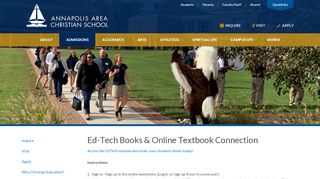 Ed-Tech Books & Online Textbook Connection - Annapolis ... - Edtech Shelfit Portal