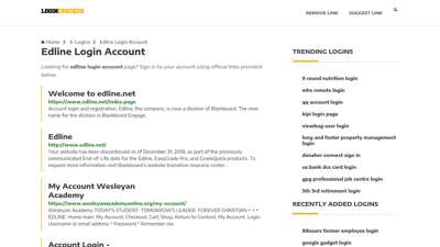 Edline Login Account — Sign In to Your Account