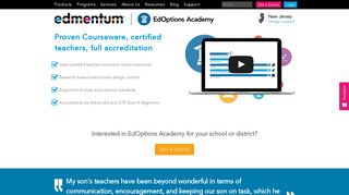 
                            4. EdOptions Academy | Edmentum - Ed Options Academy Portal