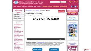 
                            8. EdOptions Academy - Save up to $250 for Homeschoolers - Ed Options Academy Portal