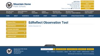 
                            11. EdReflect Observation Tool | Mountain Home Public Schools - Edreflect Teacher Portal
