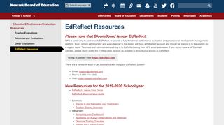 
                            3. EdReflect Resources - Newark Board of Education - NPS - Edreflect Teacher Portal
