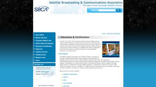 
                            6. Education & Certification | Ensuring a high quality satellite ... - Sbca Training Portal