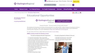 
                            4. Educational Opportunities | Washington Regional Medical Center - Washington Regional Employee Portal