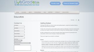 
                            3. Educators - LiveGrades - Connecting Teachers, Students and ... - Live Grades Portal