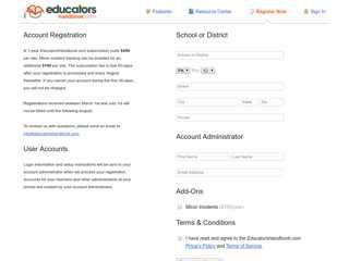 
                            7. EducatorsHandbook.com — Register Now