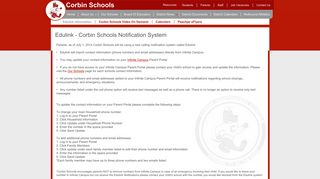 
                            4. Edulink - Corbin Schools - Infinite Campus Portal Corbin Independent Schools