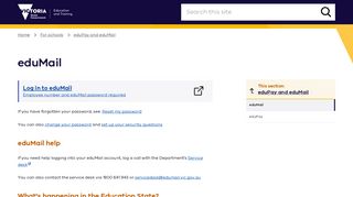 
                            7. eduMail - Department of Education - Staff Portal Det