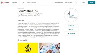 
                            3. EduPristine Inc | Leading International Finance Training ... - Edupristine Infrastructure Portal Index