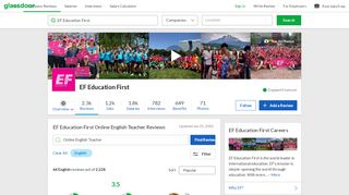 EF Education First Online English Teacher Reviews | Glassdoor - Englishtown Axis Login