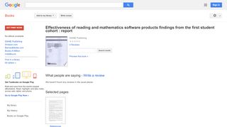 
                            8. Effectiveness of reading and mathematics software products ... - Gradesource Portal