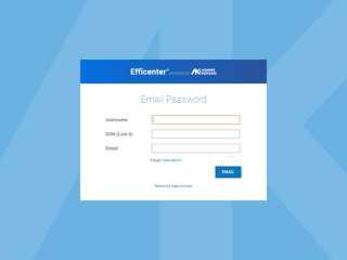 Efficenter - Forgot Password - Adams Keegan, Inc.