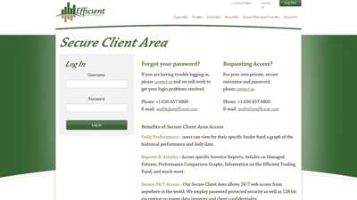 Efficient - Secure Client Area