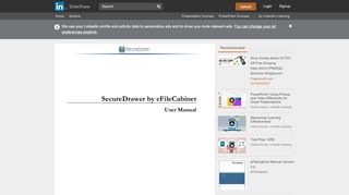 
                            4. eFileCabinet Secure Drawer User Manual - SlideShare - Secure Drawer Guest Portal