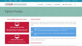 
                            2. Eğitim Portalı | OMÜ Uzaktan Eğitim Merkezi - Uzem - Omü Portal