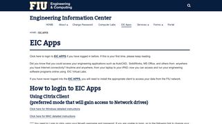 
                            1. EIC Apps - Engineering Information Center - Fiu Citrix Portal