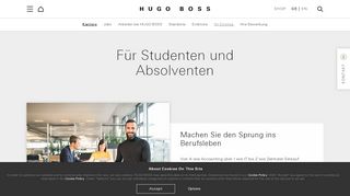 
                            5. Einstieg für Studenten - HUGO BOSS Group - Hugo Boss Karriere Portal