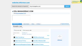 
                            4. eisj.managebac.com at WI. ManageBac | Login - Managebac Eisj Login