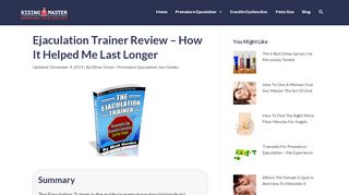 
                            6. Ejaculation Trainer Review - How It Helped Me Last Longer