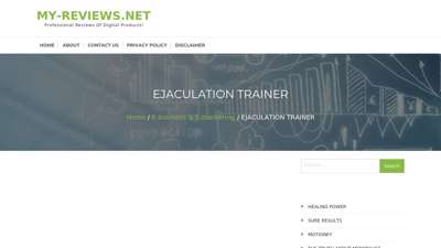 
                            5. EJACULATION TRAINER USER REVIEWS Is it SCAM or LEGIT?