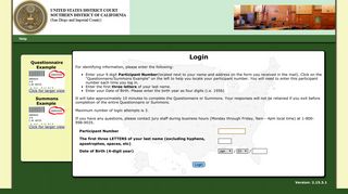 
eJuror : Login Page  
