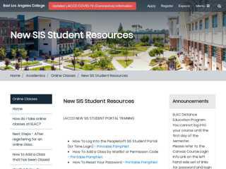 ELAC - New SIS Student Resources