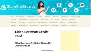 
                            3. Elder-Beerman Credit Card issued by Comenity Bank. - Elder Beerman Credit Card Payment Portal