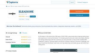 
                            9. Elead Reviews and Pricing - 2020 - Capterra - Www Eleads Portal