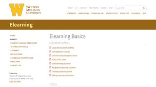 
                            3. Elearning Basics | Elearning | Western Michigan University - Wmu Portal Elearning