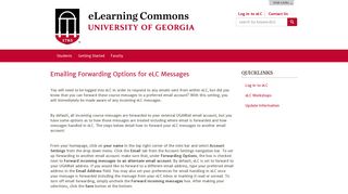 
                            4. eLearning Commons Help at UGA Logo - Elc Uga Portal