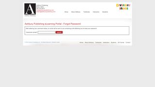 
                            5. eLearning Forgot Password - Ashbury Publishing - Ashbury Publishing Portal