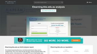 Elearning Kbs. MyKBS: Log in to the site - FreeTemplateSpot - Kbs Elearning Portal