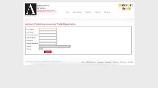 
                            3. eLearning Registration - Ashbury Publishing - Ashbury Publishing Portal