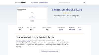 Elearn.roundrockisd.org website. Elearn.roundrockisd.org ...