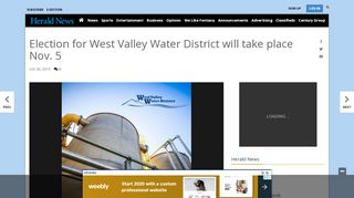 
                            8. Election for West Valley Water District will take place Nov. 5 ... - Wvwd Portal